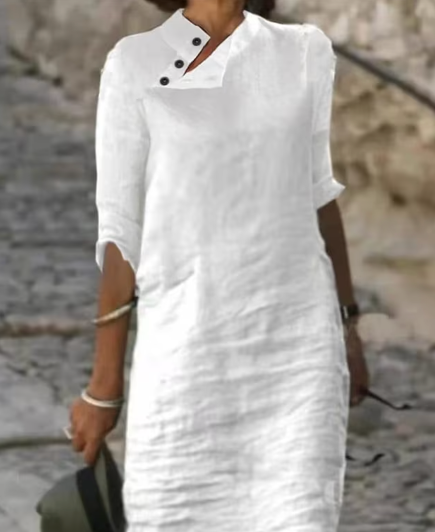 ANGELINA - Robe en lin super stylée pour femme