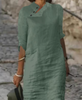 Charger l&#39;image dans la visionneuse de la galerie, ANGELINA - Robe en lin super stylée pour femme